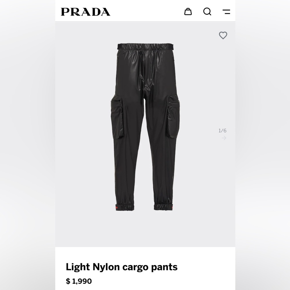 AUTHENTIC LIGHT NYLON CARGO PANTS